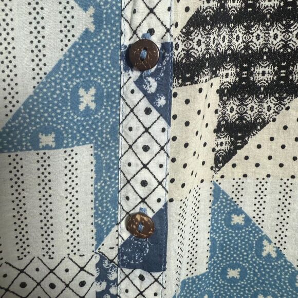 Intimately Free People Patchwork Tunic Top Blouse Women's Size XS Boho Oversize - Picture 16 of 16